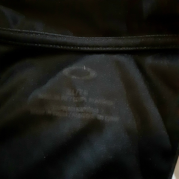 EUC Black Oakley Polo Shirt with White Stripes Men's XL Golf Shirt - Picture 2 of 6